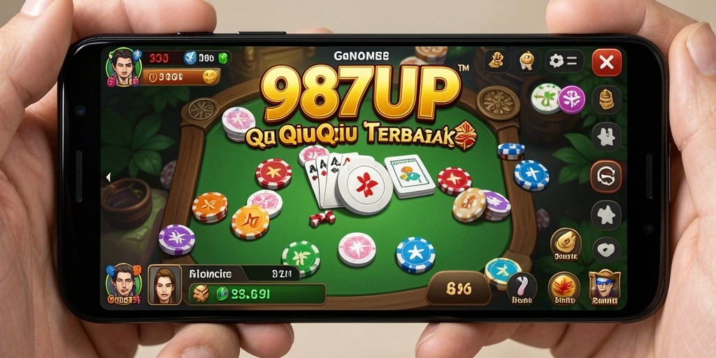 Tampilan gameplay seru di 987UP dengan teman-teman.