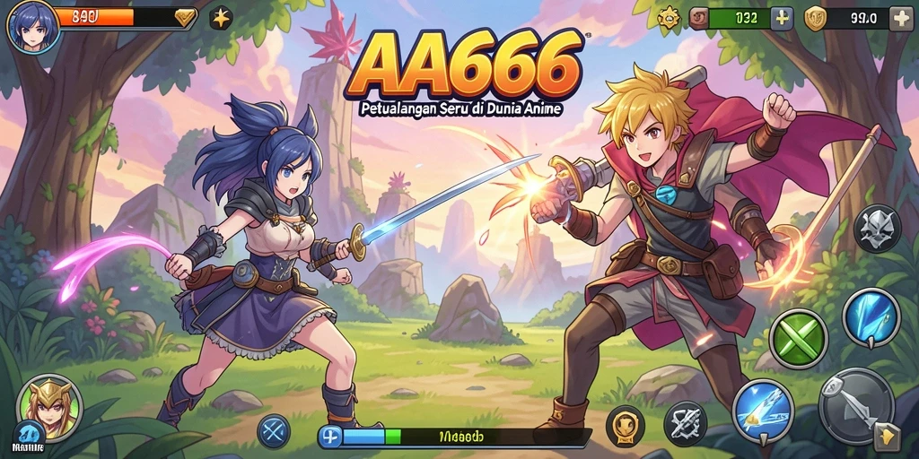 Gameplay seru dengan karakter anime favorit di AA666.