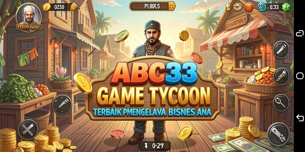 Tampilan gameplay menampilkan pengelolaan bisnis yang dinamis.