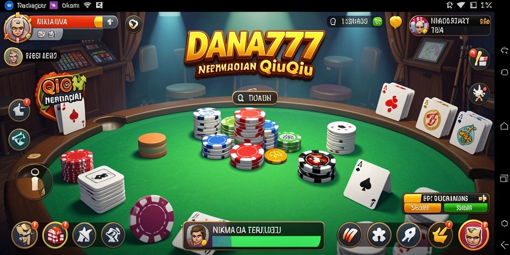 Screenshot permainan QiuQiu DANA777 yang menarik dan kompetitif.