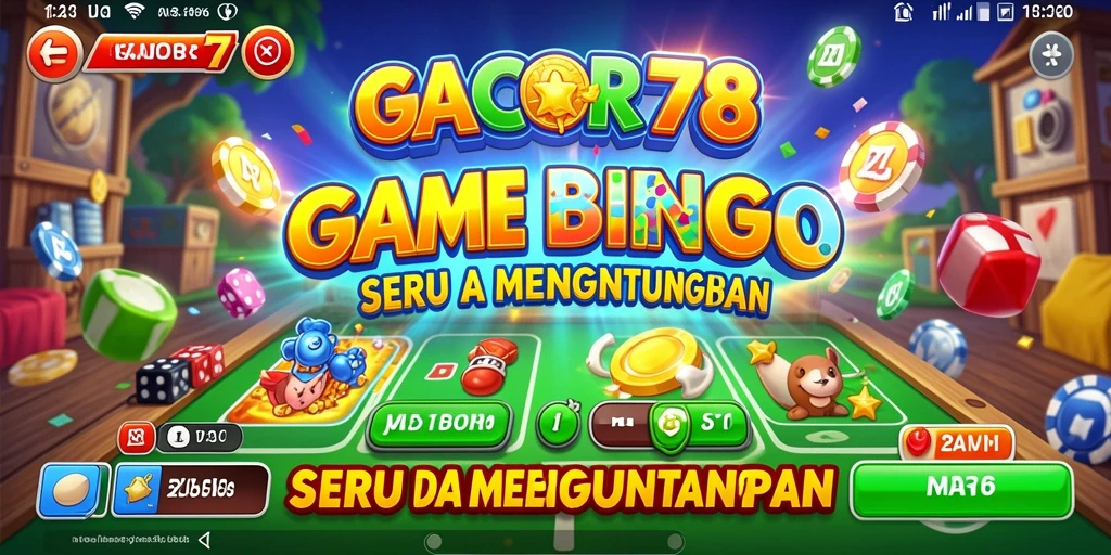 Tampilan gameplay Bingo yang seru dan interaktif di GACOR78.
