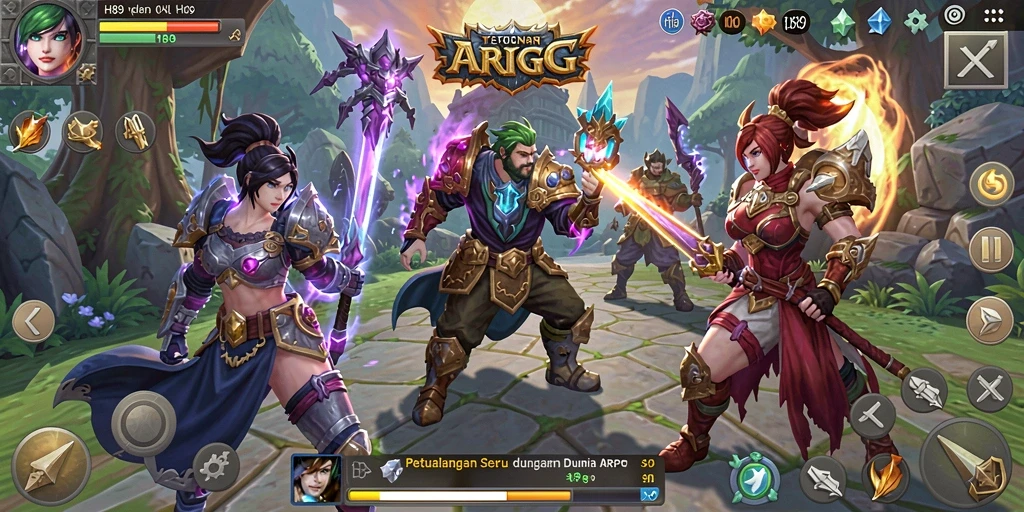Tampilan gameplay ARPG yang mendebarkan di H89.