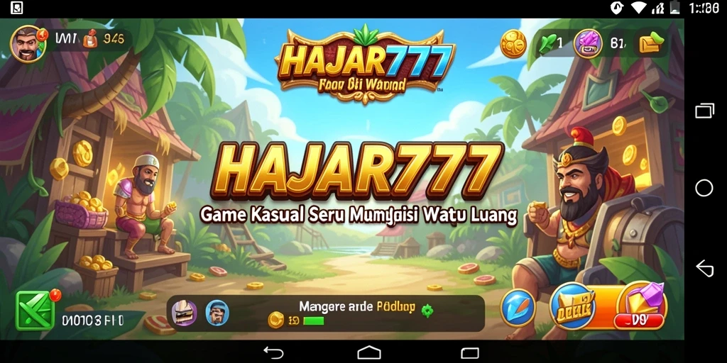 Screenshot gameplay HAJAR777 menampilkan keseruan permainan kasual.