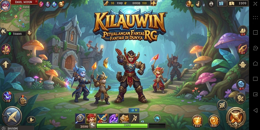 Tangkapan layar gameplay <strong>KILAUWIN</strong> dengan grafis menawan dan mekanisme pertarungan yang seru.