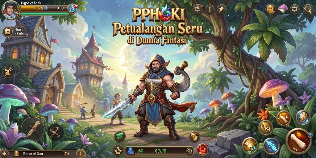 Screenshot menampilkan gameplay seru di dunia petualangan PPHOKI.